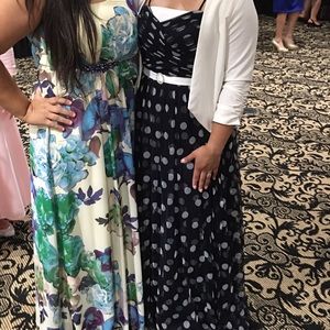 RALPH LAUREN  - NAVY BLUE W/ WHITE POLA DOTS.